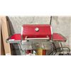 Image 2 : RED KITCHEN AID 21" BARBEQUE, PROPANE TANK & A BLACK/YELLOW COOLER