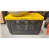 Image 6 : RED KITCHEN AID 21" BARBEQUE, PROPANE TANK & A BLACK/YELLOW COOLER