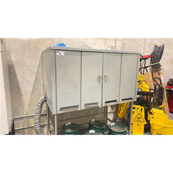 METAL 2 DOOR LABORATORY STORAGE CABINET - 62"W X 36"D X 71"H