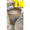 Image 3 : STACK OF COMMERCIAL LABORATORY TEST SIEVES IN ASSORTED SIZES NO 140 - 450