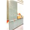 Image 4 : BLUE/ BLACK 12 DOOR WORKBENCH - 177"L X 26"D X 95"H TO TOP OF HUTCH *CONTENTS NOT INCLUDED*