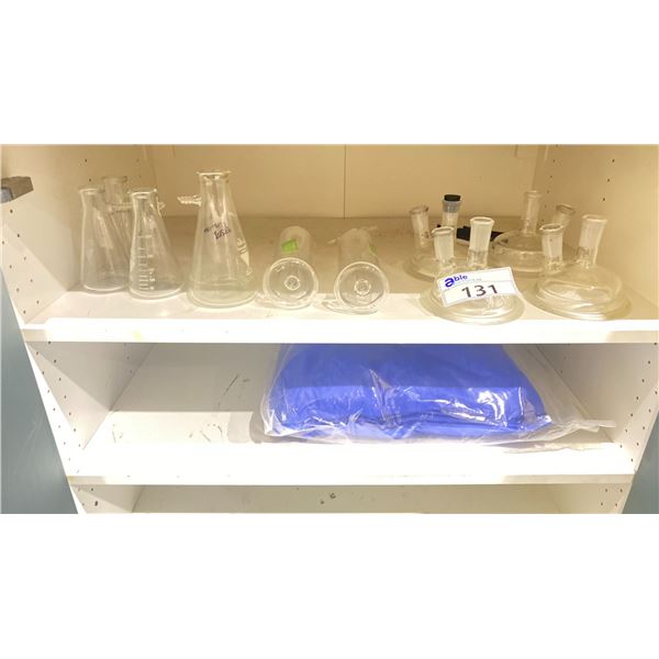 COMMERCIAL LABORATORY VACUUM FLASKS, VACUUM LIDS FOR GLASSWARE & A