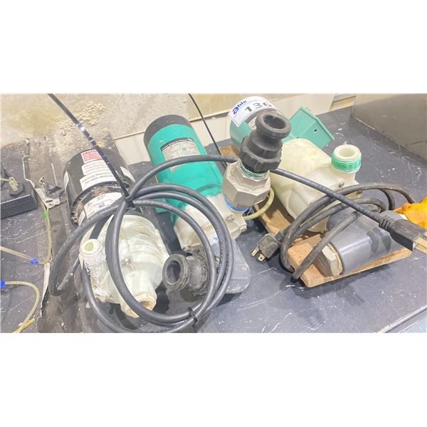 3 COMMERCIAL LABORATORY ELECTRIC MAG PUMPS