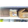 Image 3 : ULINE RE-CLOSABLE BAGS, SMALL FLATTENED PACKING BOXES, STAND UP BARRIER POUCHES, 2 HARD HATS,