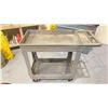 Image 2 : ULINE GREY 2 TIER PRODUCT CART *CONTENTS NOT INCLUDED*