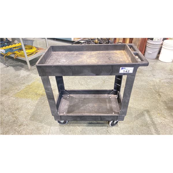 BLACK 2 TIER PRODUCT CART *CONTENTS NOT INCLUDED*