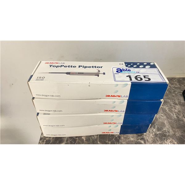 4 BOXES OF DRAGONLAB TOPPETTE PIPETTOR