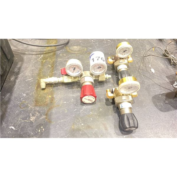 PROSTAR PLATINUM MULTI GAS GAUGE & 2 VERIFLO INDUSTRIAL GAS GAUGE/VALVE