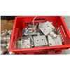 Image 2 : 3 BOXES OF ELECTRICAL BOXES, FITTINGS, & ASSORTED ELECTRICAL COMPONENTS