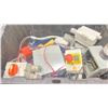 Image 4 : 3 BOXES OF ELECTRICAL BOXES, FITTINGS, & ASSORTED ELECTRICAL COMPONENTS