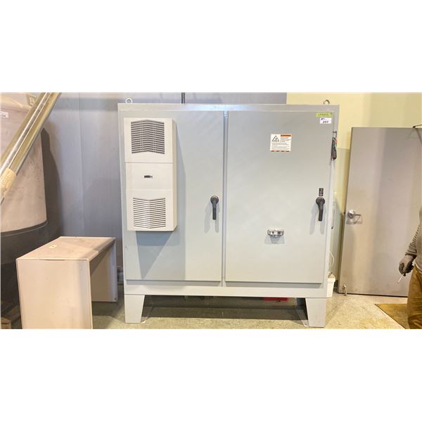 7' X 8' POWER SUPPLY WITH 8 ALAN BRADLEY 3 HP VARIABLE FREQUENCY DRIVES, 2 ALAN BRADLEY 5 HP