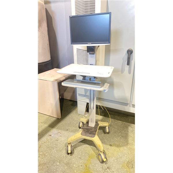 VIEWSONIC VS11868 MONITOR ON A ERGOTRON MOBILE STAND WITH POWER CORDS