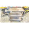 Image 2 : GREY METAL 3 TIER PRODUCT CART
