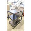 Image 3 : BLACK ULINE 3 TIER POWER READY PRODUCT CART