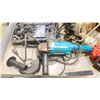 Image 3 : ELECTRIC HAND TOOLS - INCLUDING DREMEL, GRINDER, SKILLSAW, MAKITA HEAT GUN & MILWAUKEE HOLE SAW