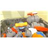 Image 1 : BIN OF ASSORTED SKID 80 BALL VALVES 1/2" - 2" THREAD & SLIP