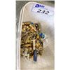Image 3 : SMALL PAIL FILLED WITH APPROX. 15 LBS OF BRASS PIPE FITTINGS