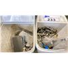 Image 2 : 2 SMALL PAILS OF APPROX. 20 LBS OF STAINLESS STEEL PIPE FITTINGS