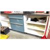 Image 2 : METAL IKEA CABINET SYSTEM 91"W X 25 3/4"D X 36"H TO COUNTERTOP WITH A 95"H X 25"D 31 1/2"W 4 DOOR