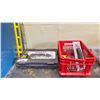 Image 1 : STANLEY PROFESSIONAL GRADE 122 PC SOCKET SET & RED BASKET OF CONCRETE TROWELS & CHIPPING TOOLS &