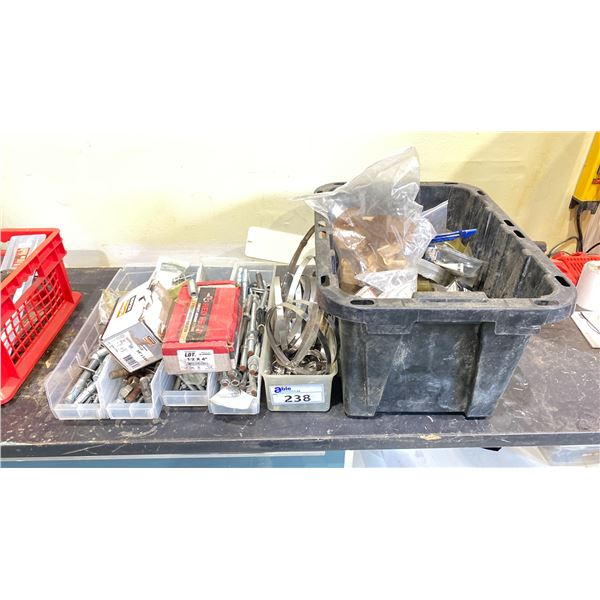 LARGE GROUP OF ASSORTED FASTENERS & HARDWARE