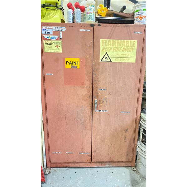 FLAMMABLE ITEMS STORAGE CABINET 43"W X 18 1/2"D X 65 1/2"H