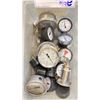Image 2 : SMALL PLASTIC CONTAINER FULL OF ASSORTED PRESSURE GAUGES