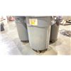 Image 3 : 4 INDUSTRIAL WASTE RECEPTACLES - 2 ULINE 55 GALLON ON CASTORS , 30 GALLON 1 ON CASTORS 1 NOT