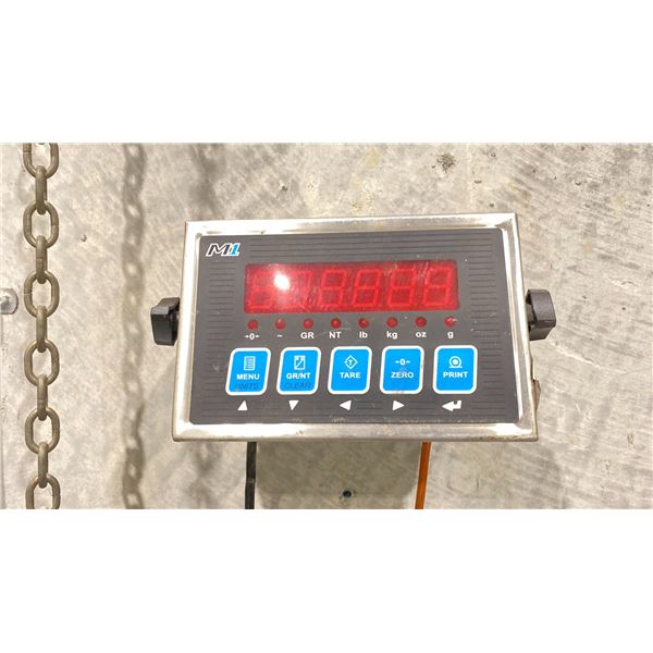 PLATFORM INDUSTRIAL WEIGH SCALE 4' X 4' WITH READOUT DIGITAL MONITOR
