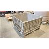 Image 2 : BUCKHORN MADE IN USA GREY INDUSTRIAL HARD PLASTIC PALLET BIN 4' X 44" X 24" INTERNAL 29 1/2"