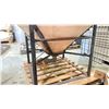 Image 2 : 200 GALLON CONE BOTTOM PLASTIC TANK ON STEEL STAND WITH A HAYWARD GORDON MIXER GX-54 3 HP