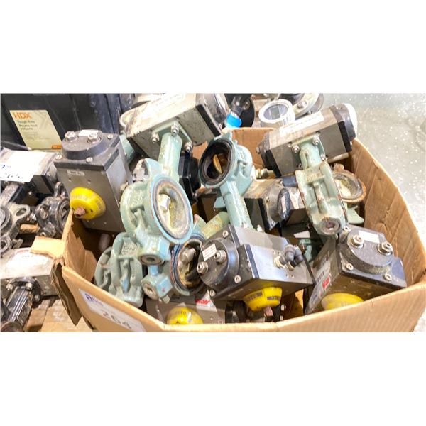 GROUP OF 13 AIR ACTUATED 2" BUTTERFLY VALVES - MCS MT16.BA.F05-F07.CH14.LT 80 PSI