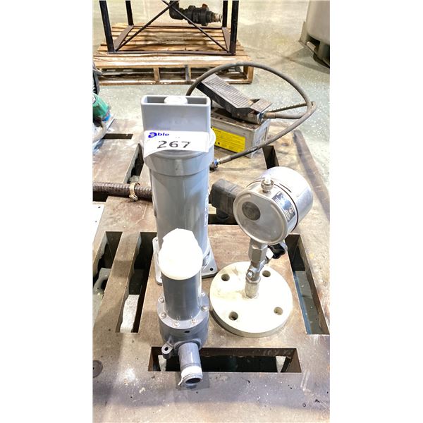 PLASTOMATIC 1" FLO VALVE RVDTM 100T-PV / FILTER PUMP INDUSTRIES FILTER 3C-1 / 3" PRESSURE VALVE