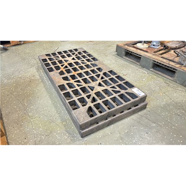 2 ULINE HEAVY INDUSTRIAL PLASTIC BARREL STANDS - 4'W X 2'D