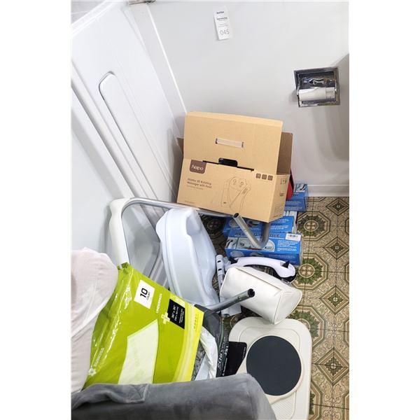 Toilet Lift, Massager, Scales A