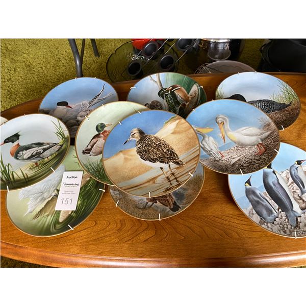 Bird theme collector plates A