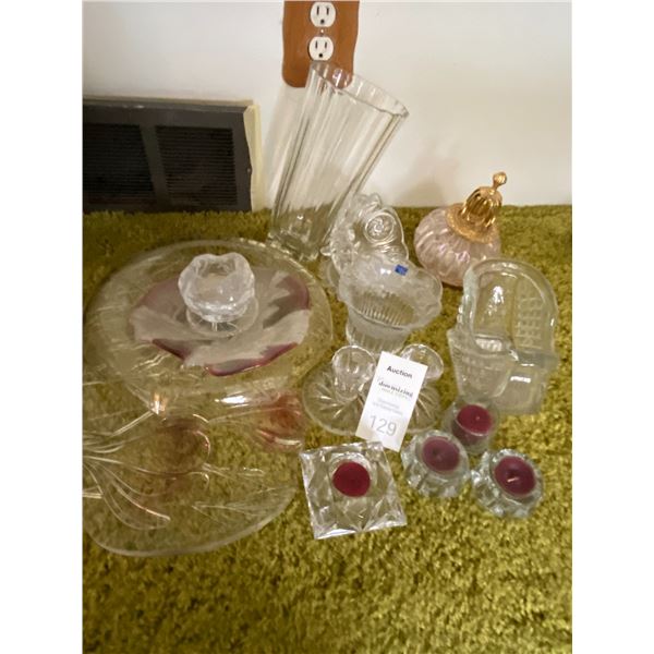 Crystal and glassware A