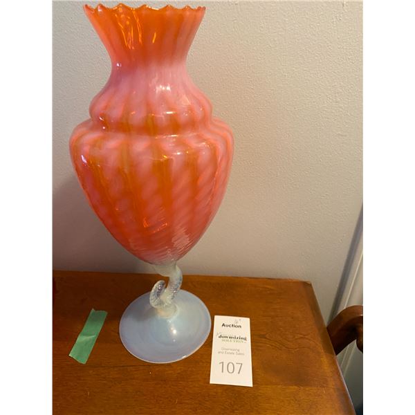 Luminous glass vase A