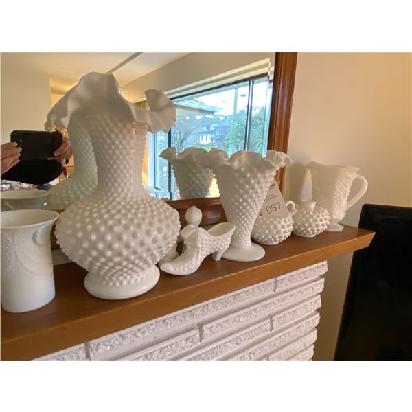 Milk glass decor A