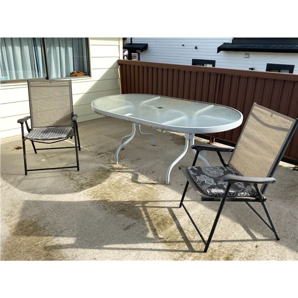 Patio table 2 chairs B