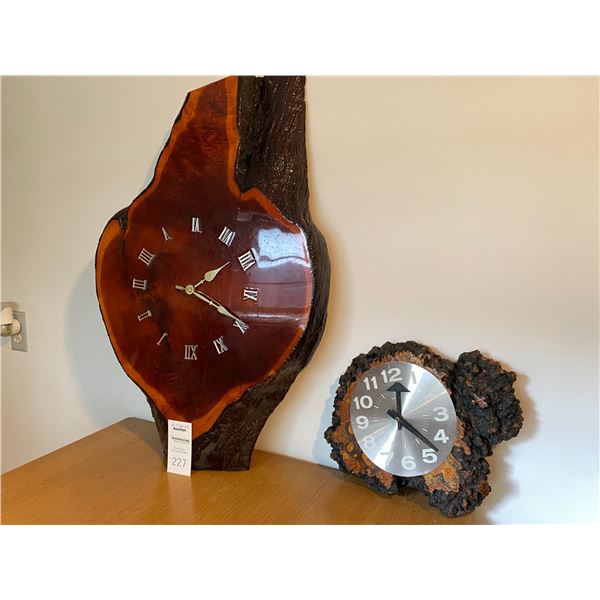 burl clocks A