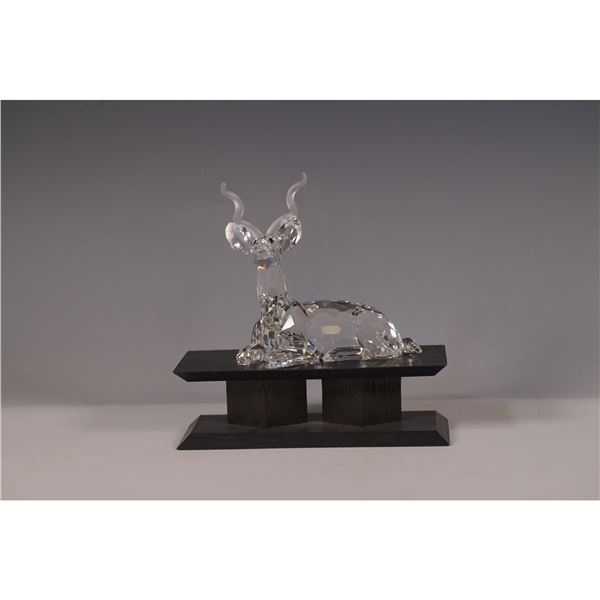 2pc Swarovski SCS 1994 AE Kudu Figurine w/Base + Box