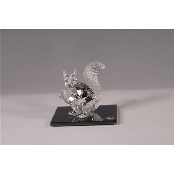 Swarovski Crystal Figurine, SCS Squirrel with Diamond