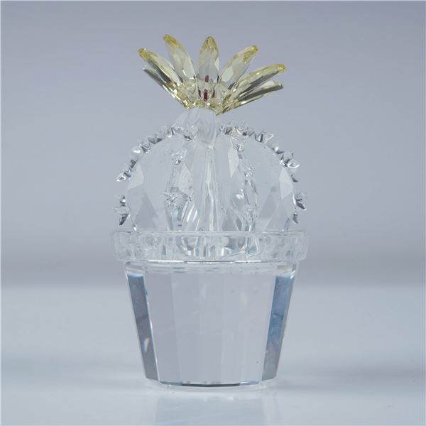 Swarovski Crystal Figurine, Cactus Flowering with Box