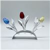 Image 2 : Swarovski Crystal Tulip Set with Stand