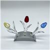 Image 3 : Swarovski Crystal Tulip Set with Stand