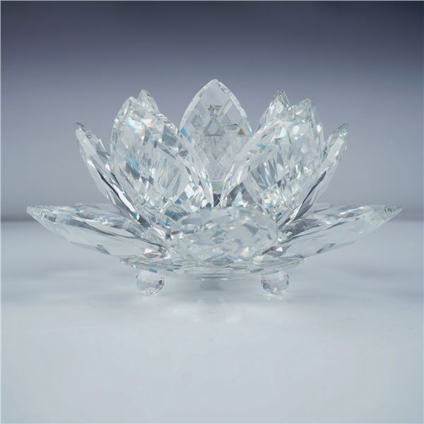 Swarovski Crystal Waterlily Candleholder with Box