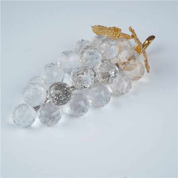 Swarovski Crystal Figurine, Bunch of Grapes with Gold