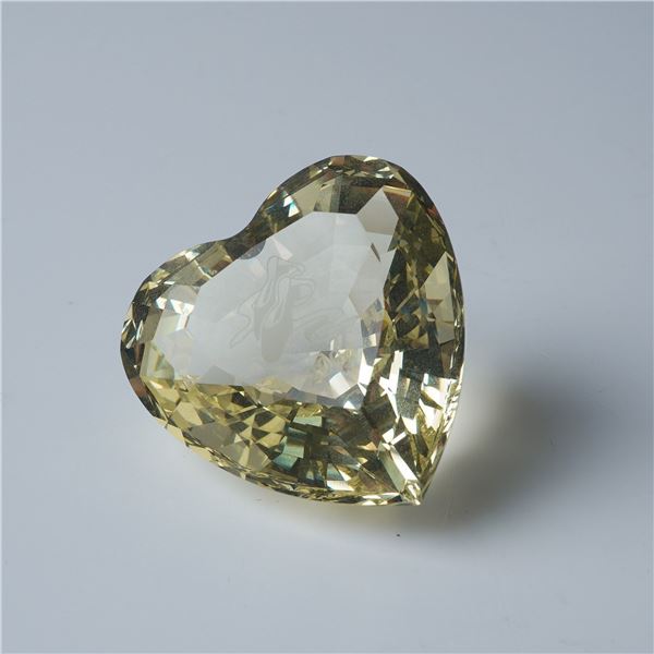 Swarovski Crystal Figurine, 2004 Anna Yellow Heart