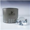 Image 4 : Swarovski Crystal Paperweight, Chaton Swirled, Boxed